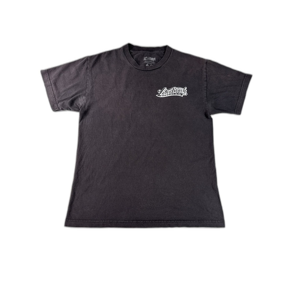 Long‎ Beach Clothing Brewing Logo Graphic Tee M Black Cotton Regular Fit 100